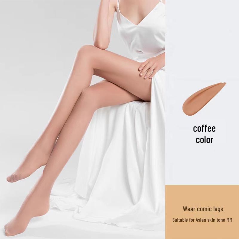 Women's Pineapple Anti-Snag Ultra-Thin Black Silk Pantyhose - Durable Summer Skin Tone Bare Leg Stockings