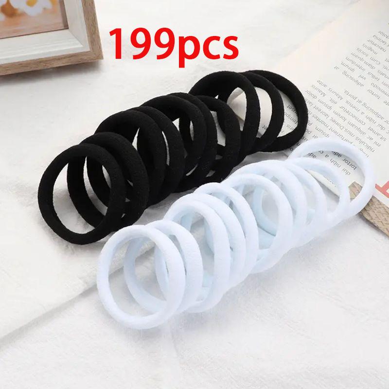 

199 шт. Разноцветная черная повязка на голову бесшовная высокоэластичная резинка имитация жемчуга повязка для волос Size fits all