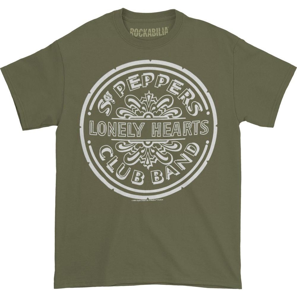 Beatles Lonely Hearts T-shirt XX-Large Green Unisex T-Shirt L