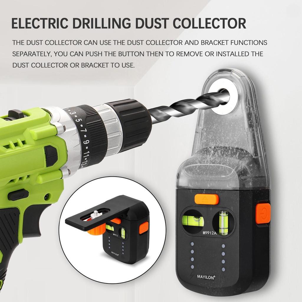 2 In 1 Multifunctional Household Wall Drilling Electric Dust Cleaning Suction Tools Electric Drilling Dust Collector Laser Level