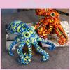 Octopus Print Leopard Plush Toy Simulated Octopus Decompression Props Doll Gift