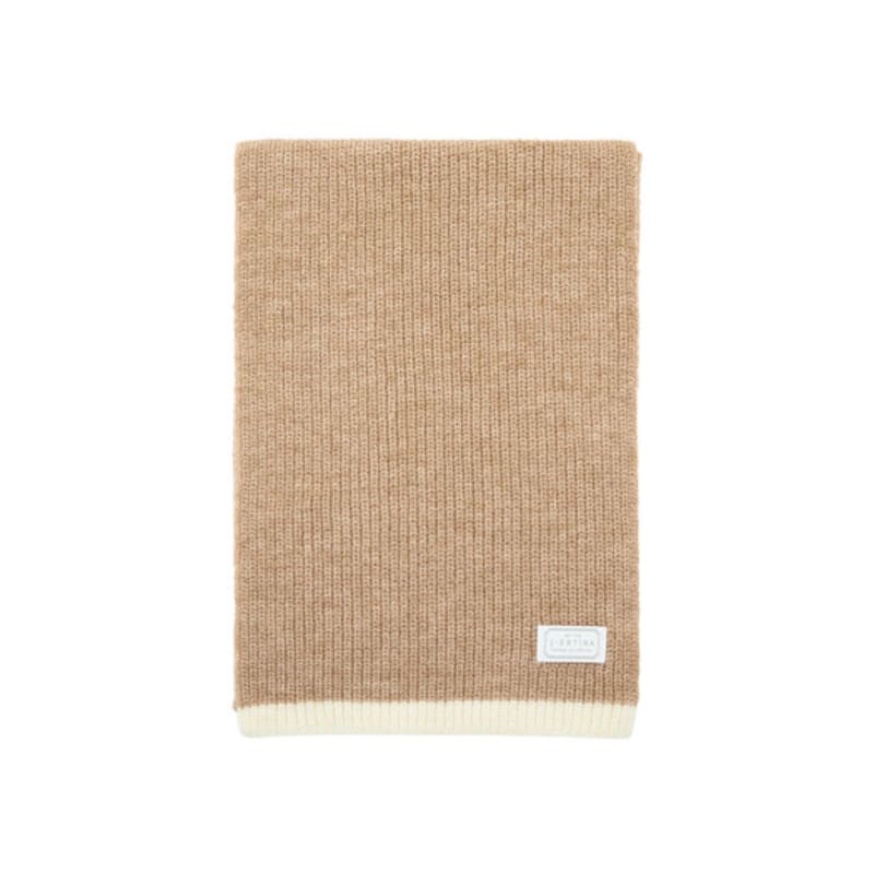 J.ESTINA J.LETTER Color Trim Muffler Glove Set BE (JEACEC5BF581BE260)