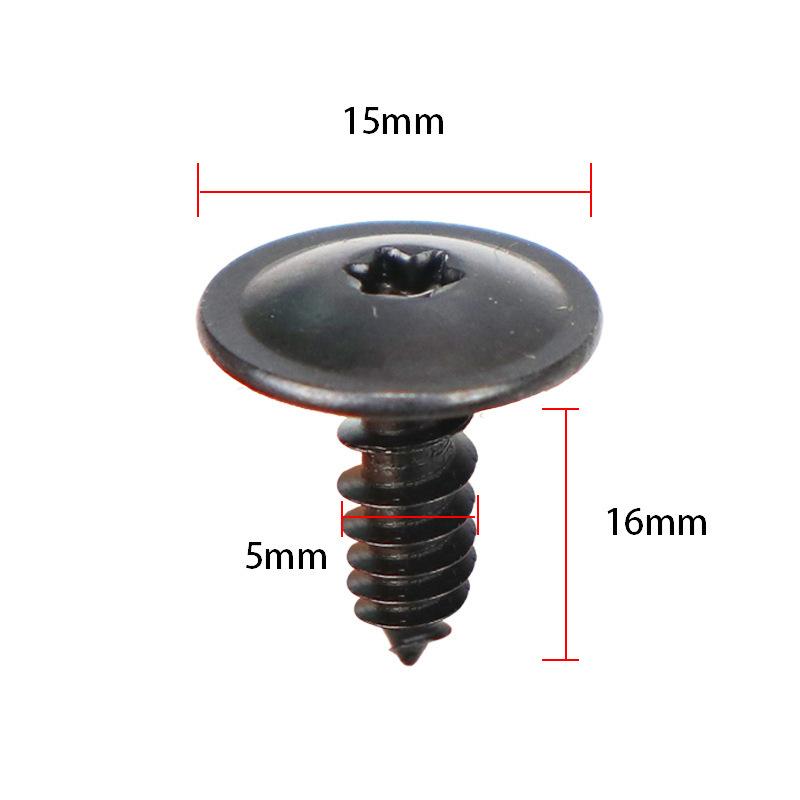 20/50Pcs Car Metal Self-Tapping Screws Engine Cover Screws Undertray Splash Guard Wheel Arch Fastener Clips Car Accessories