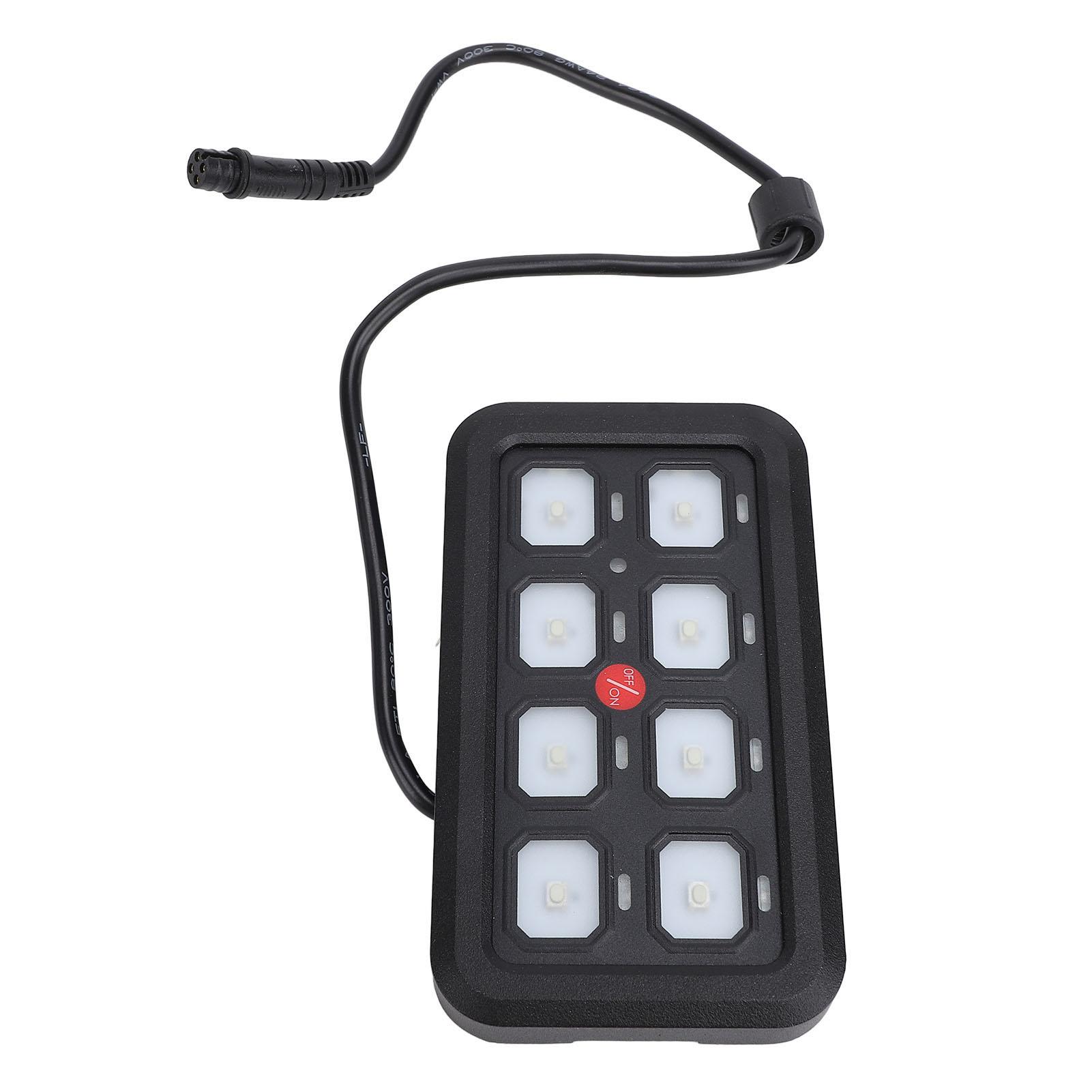 

8 Gang Panel LED Touch Control Box Water Resistant Dimmable Circuit Control Relay System for Truck Boat ATV UTV SUV RV
