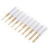 10pcs Titanium Coat Tungsten Carbide 1.5mm 3.175mm End Mill Engraving Bits CNC Rotary Burrs Set