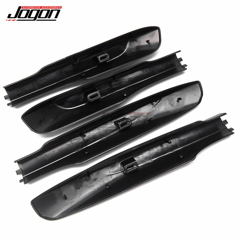 Náhradní 4 ks/sada Pro Toyota Sienna 2011 2012- Černý Střešní nosič Bar Kolejnice Koncovka Kryt Lišta Auto Příslušenství Ochrana