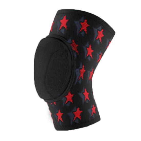 

1 шт. Вязаная наколенник Мягкий противоударный амортизирующий протектор колена для детей S чёрный