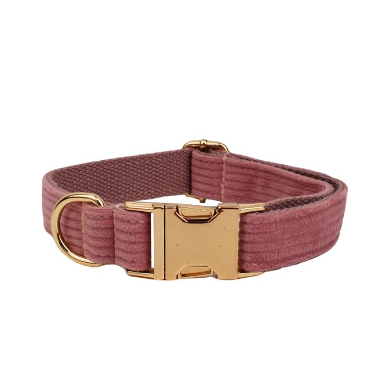 Corduroy Stripe Series Custom Dog Collar - New Style Pet Neckwear