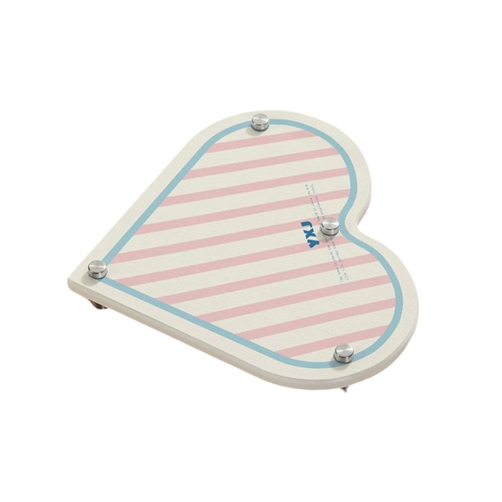 

Quick-Drying Diatom Mud Bathroom Tray Heart Pattern Cosmetic Storage Tray for Home розовый