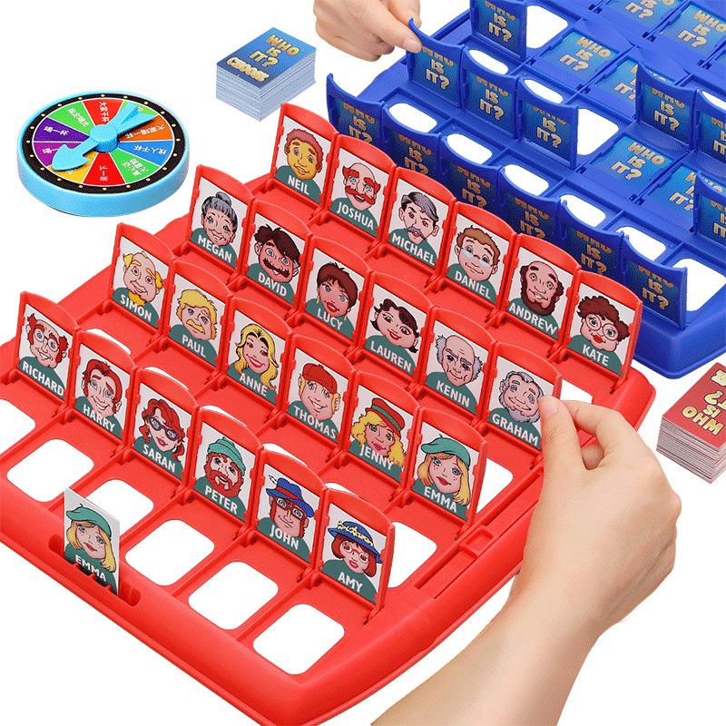 Guess Who Board Game Card Game, Kids Educational Toys, Family Interactive Brain Teaser Desktop Game for Children and Adults