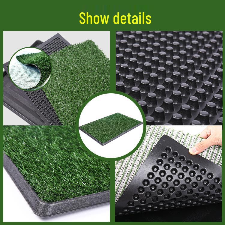 Indoor Dog Toilet Grass Mat with Replaceable Waterproof Urine Pad
