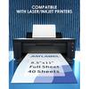 Shipping Label Address Mailing Stickers 8.5 x 11 40 Full Sheets Paper for Inkjet Printer Printable Printing Thank You Labeling to Write on Envelope