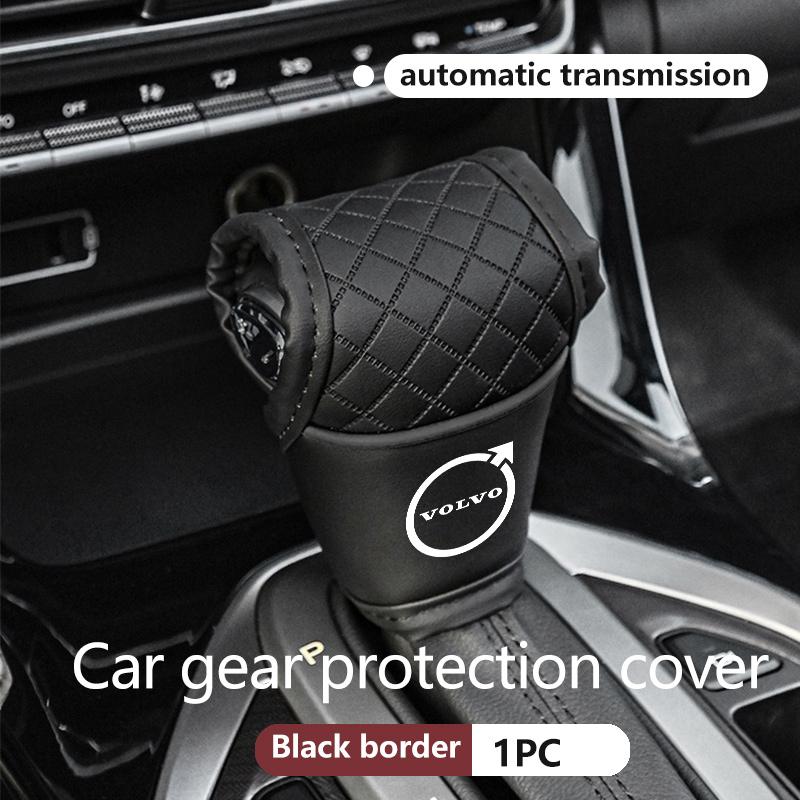 Leather Car Gear Shift Sleeve Knob Protective Cover For Volvo AWD V50 S60 XC60 S40 XC40 XC90 V60 S80 S90 V90 C30