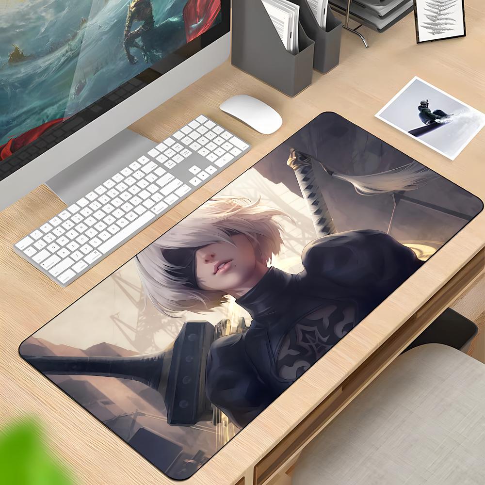 NieR Automata 2b Mouse Pad Rubber Antislip Keyboard Pad 40x90cm Mousepad Gaming Accessories XXL Office Computer Mat