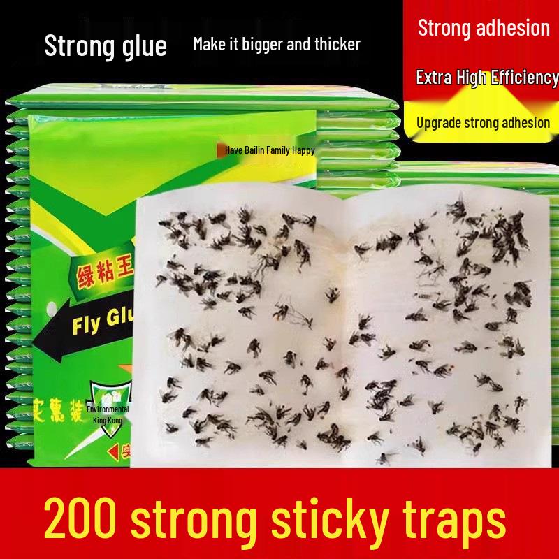 

Липкая бумага от мух и комаров: Прочный, липкий кэтчер с лекарственным покрытием для бытового использования. 1 Pack (10 Sheets)