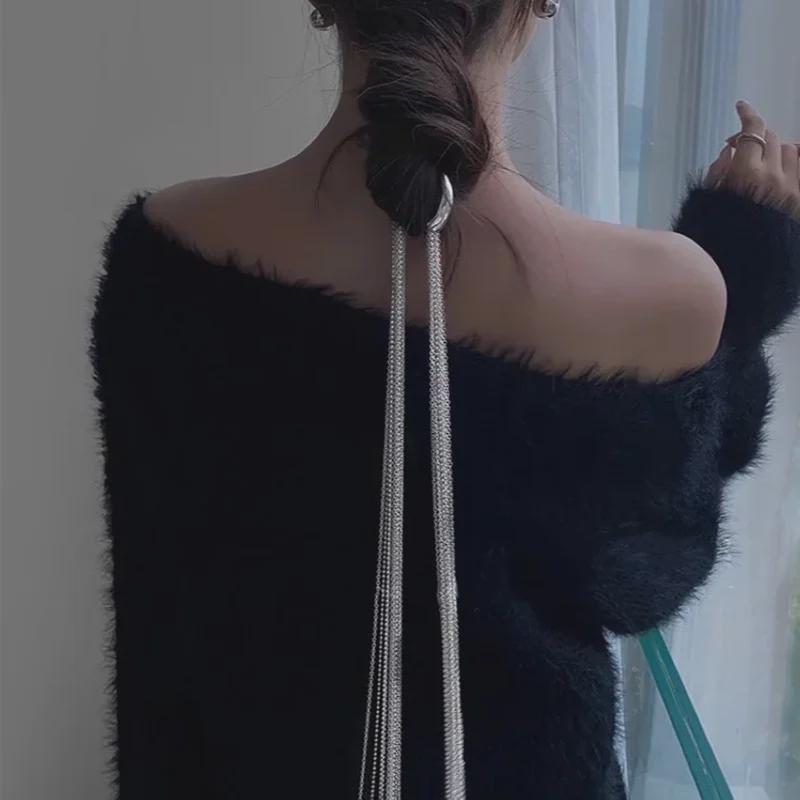 Eleganter Damen 2021 Brautschmuck mit langen Quasten