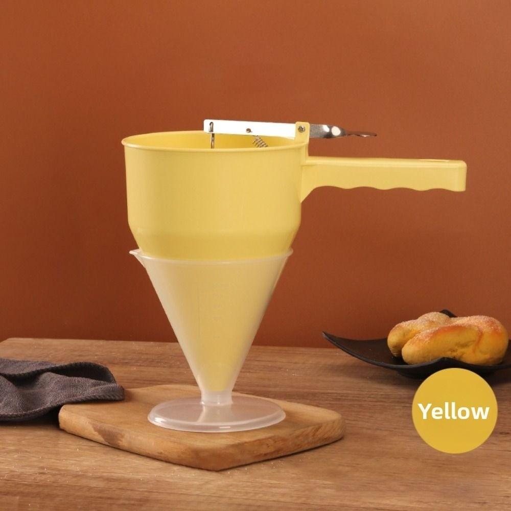 Adjustable Batter Dispenser with Stand Handle Hand-held Small Food Ball Baking Tools Plastic Easy To Use Kitchen Funnel