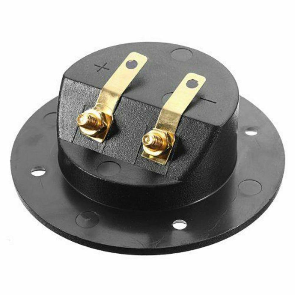 2 pcs DIY Home Car HIFI Stereo 2 way Subwoofer Speaker Box Terminal Round Cup Connector Binding Post For 4mm Banana Plugs