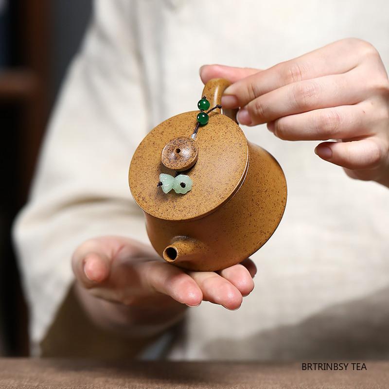 90ml Chinese Yixing Purple Clay Teapot Household Small Capacity Kettle Tradition Beauty Zisha Tea Pot Tea Set Handmade Teaware