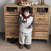 Baby cotton vest set thickened autumn and winter children's clothing boys fleece bottoming shirt