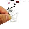 4Pcs Protractor Triangle Straightedge Ruler Model 1:12 Dollhouse Miniature Ruler Drawing Tool Doll House Accessories