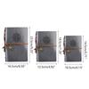 Vintage Notebook PU Leather Journal Travel Journal Diary with 150 Blank Page and Pendant Refillable Loose Leaf Notebook