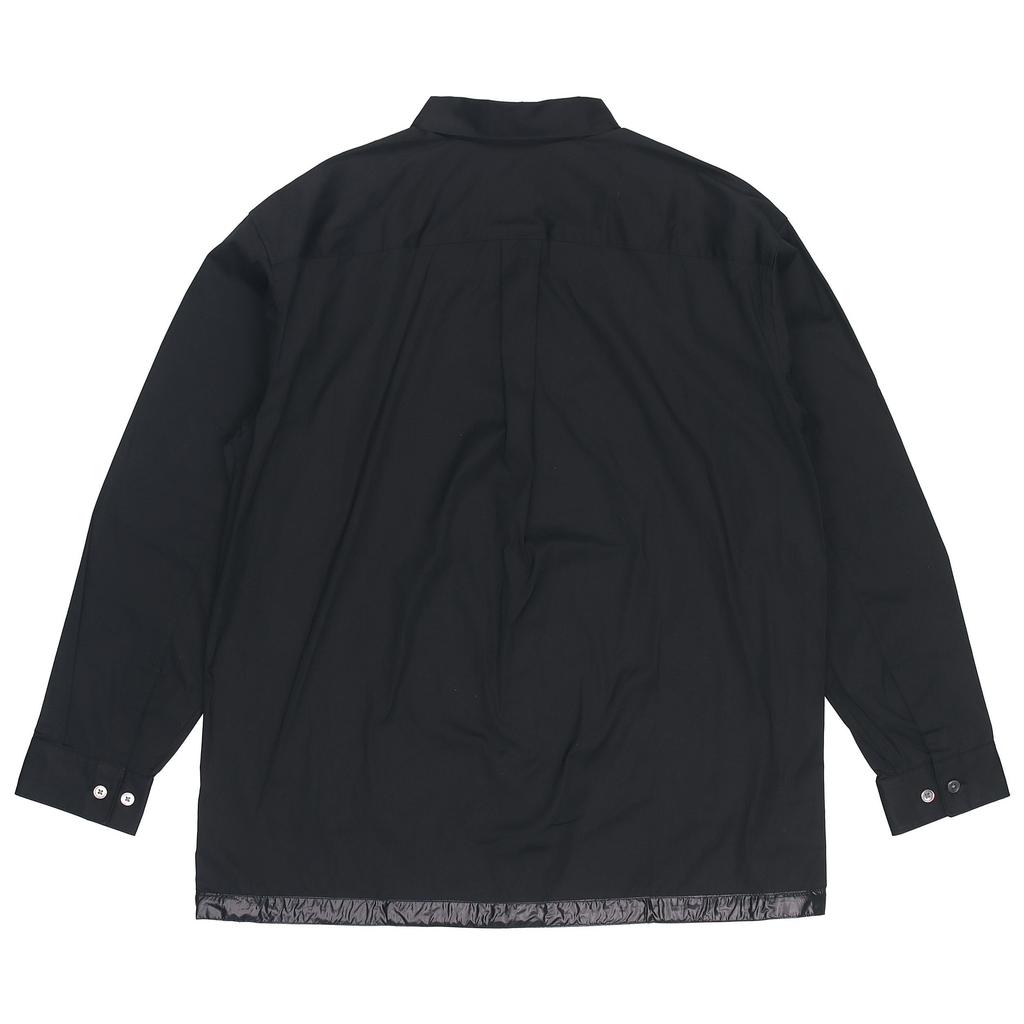 Uniqlo Jil Sander Collaboration Series Solid Color Casual Long Sleeve Shirt Men Shirts Black 446428-09
