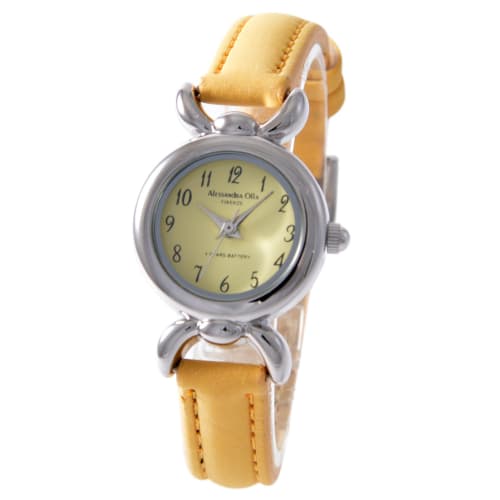 

Alessandra Olla Women s Round Leather Watch AO-356