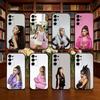 Ariana Grande  Phone Case For Samsung S25,S24,S21,S22,S23,S30,Ultra,S20,Plus,Fe,Lite,Note,10,Black Cover