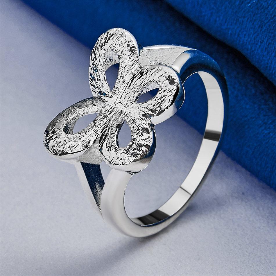 1 piece of 925 sterling silver 7-10 exquisite butterfly ring, women's jewelry gift, wedding accessory