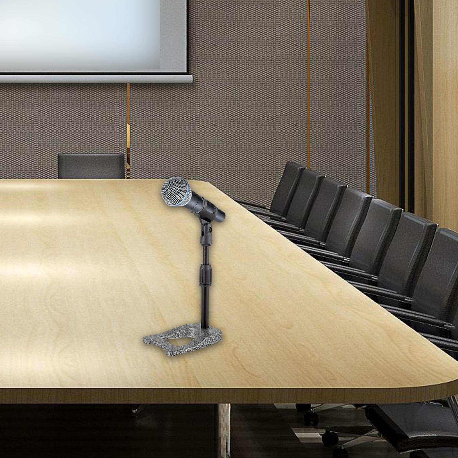 

Регулируемый кронштейн для микрофонной стойки с металлическим основанием, легкий прочный держатель для микрофона для дома