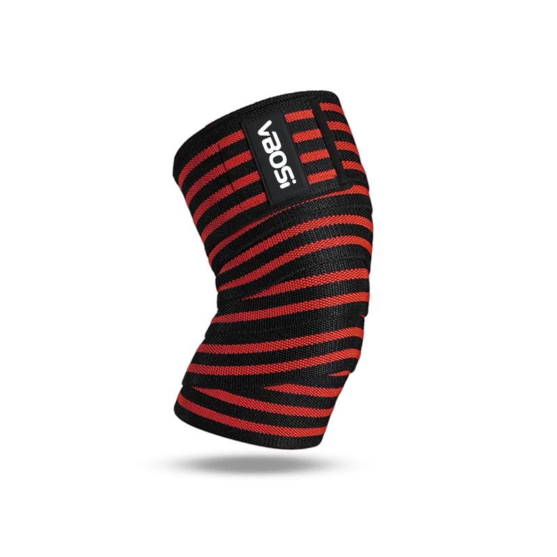 1Pc Leg Knee Compression Wraps Fitness Pressurized Straps For Gym Weight Lifting Squat Training Elastic Bandages