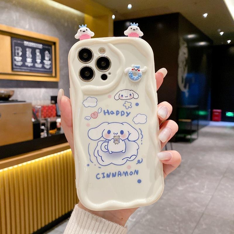 Applicable to Apple 16 cartoon mobile phone case OPPO F29 creative VIVO Y38 cute party doll strawberry bear