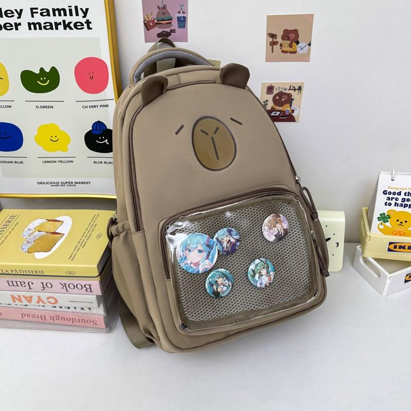 Backpack New Elementary School Bag Cartoon Lightweight Ridge Backpack Large Capacity