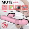 Double Tongue Vibrating Dildo with Warming Telescopic Rotating Vibrators for Woman Anal Vaginal Clitoris Stimulator Sex