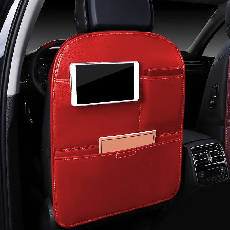 PU Leather Car Seat Cover Anti Kick Pad Children's Anti Dirt Protective Pad  Car Rear Multi-function Storage Bag Wear-resistant