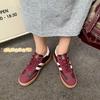 Retro Dexun Shoes 2025 Summer and Autumn New Women's Shoes American Versatile Flat-bottomed Sports and Leisure Board Shoes