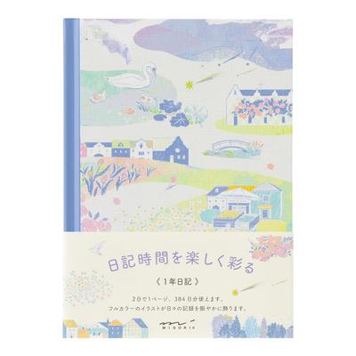 Midori Landscape Pattern Diary 12708006