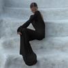 Backless Slim Fit Long Sleeve Dress Elegant Sexy Backless Long Sleeves Dress