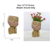 Creative Fashion Garden Face Gill Pot Resin Decoration Family Desktop Villa Balcony Courtyard Decorative Doll Fleshy Flower Pot