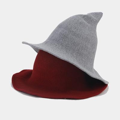 Autumn and Winter New Halloween Decorative Hats Female Tide Hot Black Witch Hat Foldable High Top Basin Hat
