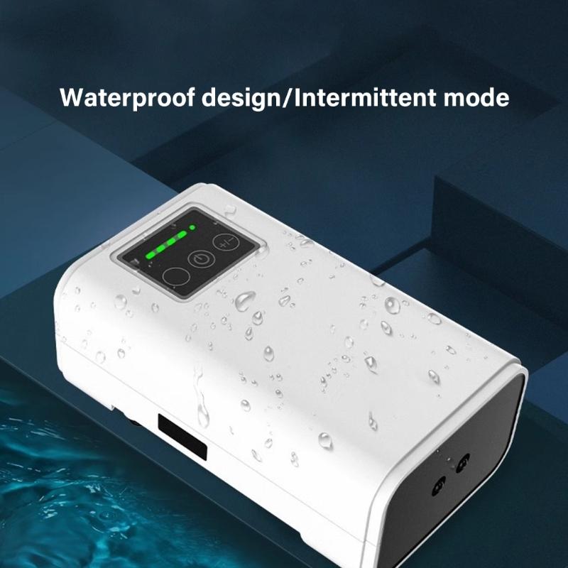 Tysta Utomhusluftpumpar för Akvarier USB-laddning Akvarier Syrepump ABS Låg Ljudnivå Design Syrepump för Fiske