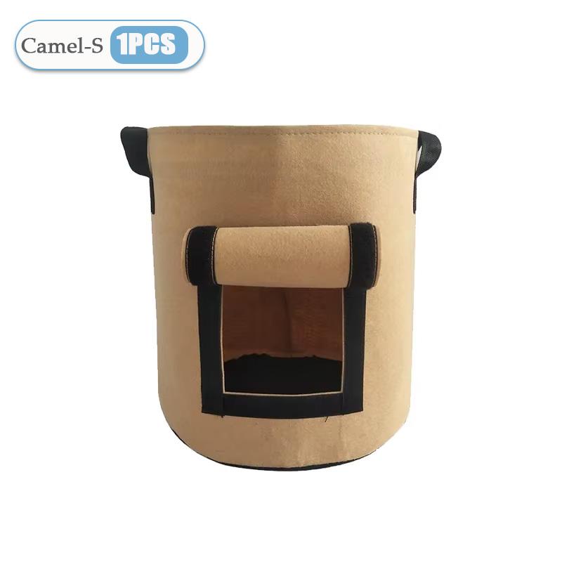 1-8PCS 5/10Gallon Felt Potato Planting Bag Large Diameter Vegetable Plant Seedling Bag Non-Woven Felt Potato Growing Bucket