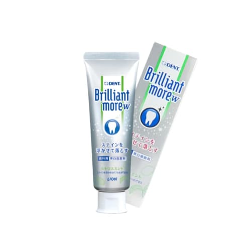 Brilliant More Whitening Dental Paste, Citrus Mint (90g) Brilliant More W Dental Exclusive Whitening Original Logo Packaging