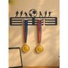 Gothic Metal Wall Shelf Sports Decor Display Storage Durable Rustproof