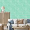 Mint and Sea Stars Wallpaper for Living Room and Bedroom 50x1000