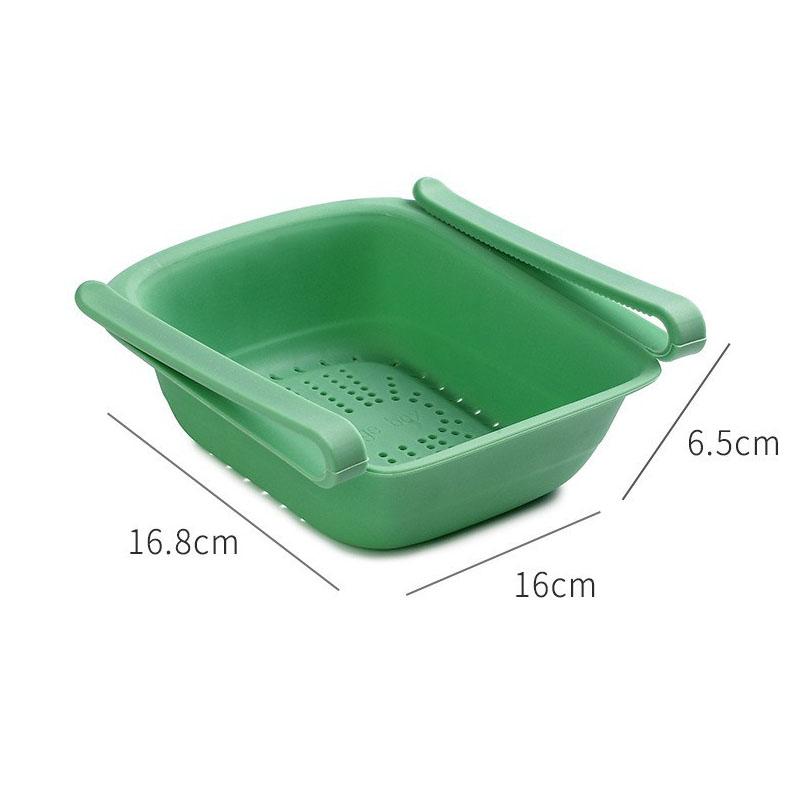 

Регулируемый контейнер для хранения в холодильнике для овощей и фруктов Многоцелевой лоток для холодильника для напитков и закусок