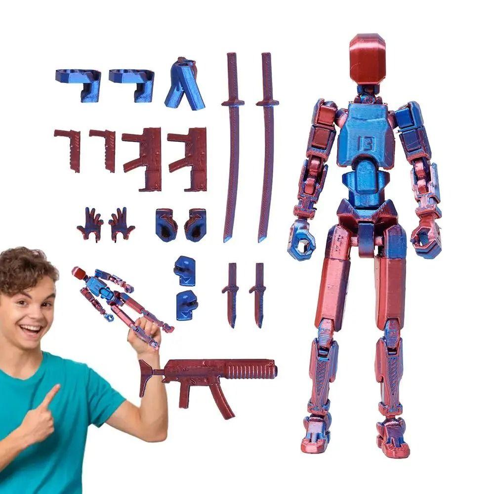 Figures Toys 3D Printed Action Figure Multi-Jointed 3D Printed Mannequin Kids Adults