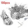 100Pcs Aluminum Sheet Threader Needle Punch Needle Sewing Accessories Simple To Use Durable Light And Easy To Carry Fast Thread