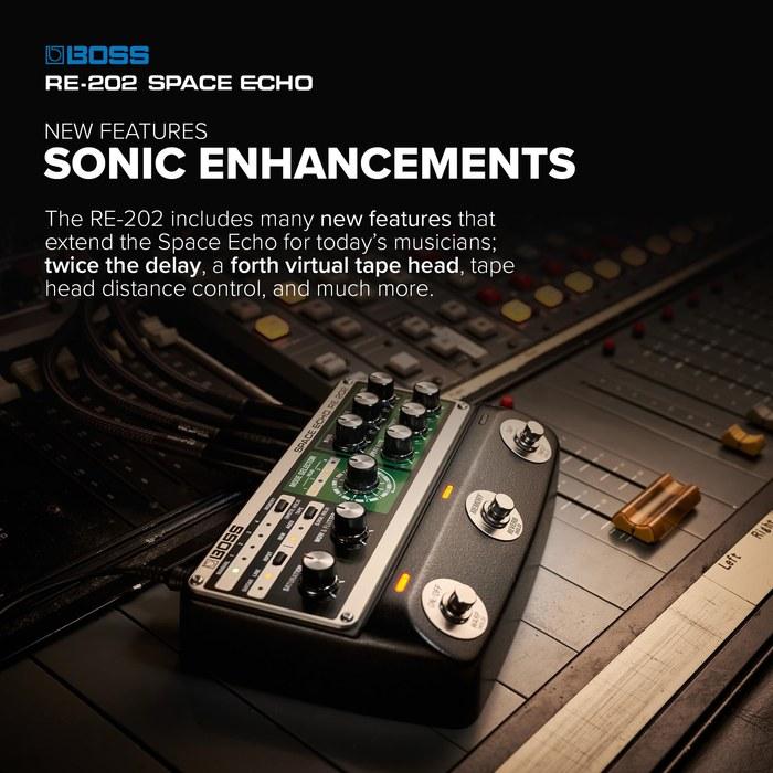 BOSS RE-202 Space Echo Pedal Black/White